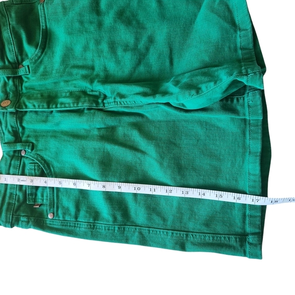 Judy Blue Green Womens Denim Jean Shorts Size XL - Picture 3 of 9